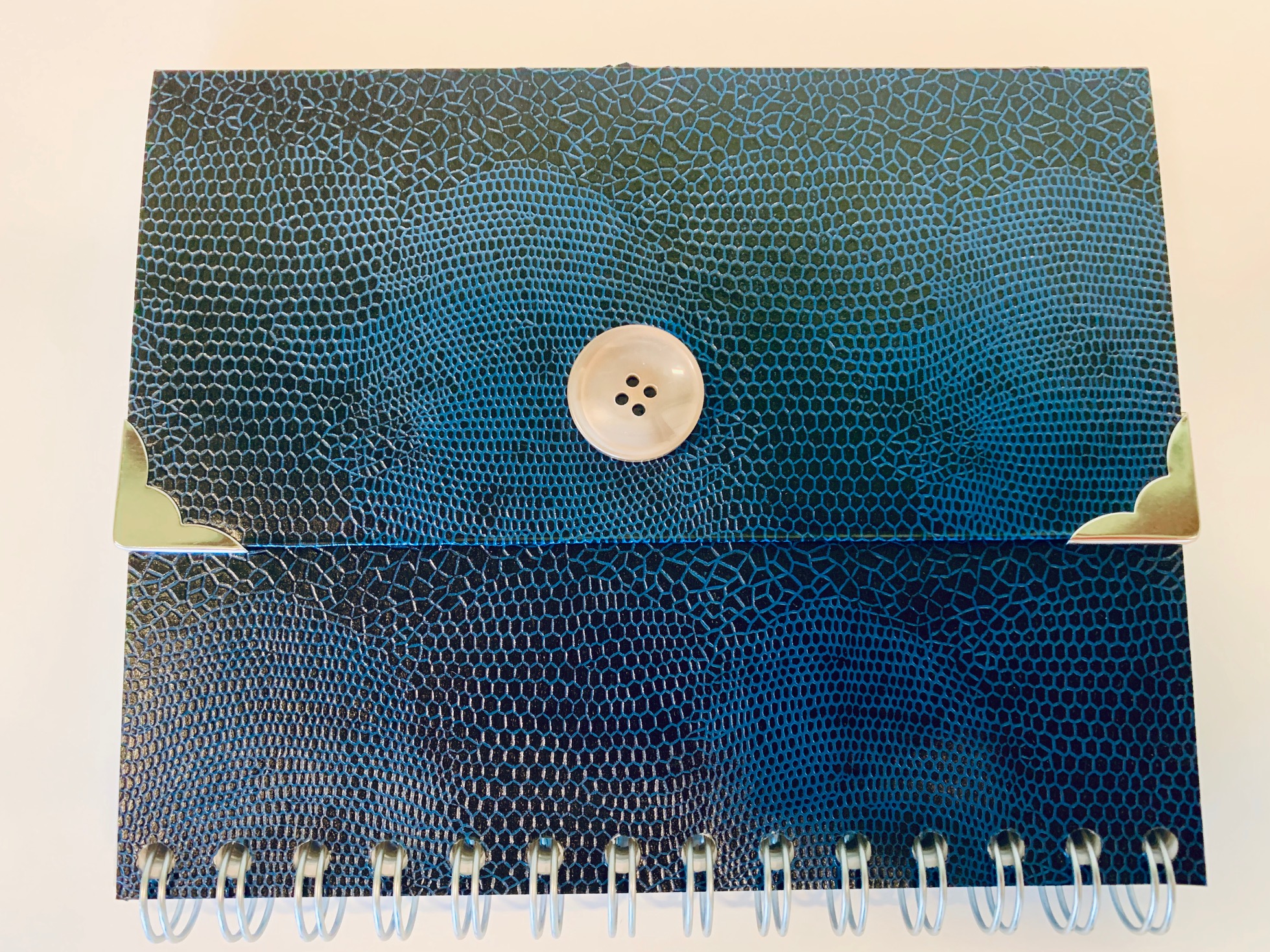 Notizbuch im Handtaschendesign blau